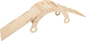 Arco a dondolo montessori di colore naturale in pino massiccio 39x75x38 cm Montessori – Meowbaby