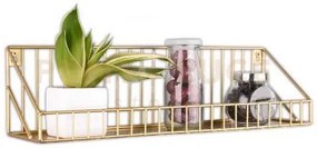 Katja mensola porta oggetti metallo oro 45cm 11cm