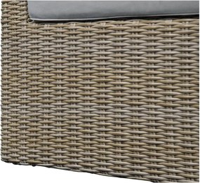 Set di mobili da giardino beige/marrone chiaro in rattan artificiale Modular – Unique Furniture