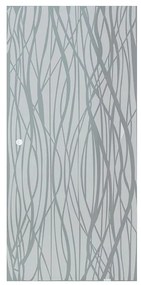 Anta per porta scorrevole Liane in vetro grigio / argento L 76 x H 215 cm