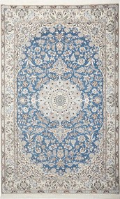 Nain Tappeto 250x160 Blu (Iran) Annodato A Mano