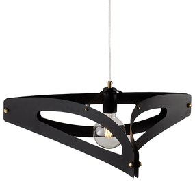 Sospensione Moderna 1 Luce Onyx Ferro Taglio Laser Nero