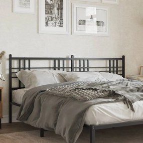 Testiera İn Metallo Nero 200 Cm /