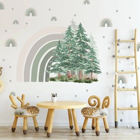 Adesivi murali - Arcobaleno nella foresta | Inspio