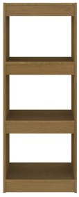 Libreria/Divisorio Miele 40x30x103,5 cm Legno Massello di Pino