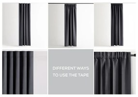 Tenda termoisolante/parzialmente oscurante grigio scuro 140x245 cm Kierra – Restilo