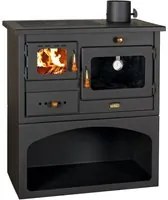 cucina a legna modello prity mia con forno nera 98588