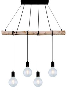 Globo 15439-4 - Lampadario su filo AUSTON 4xE27/60W/230V