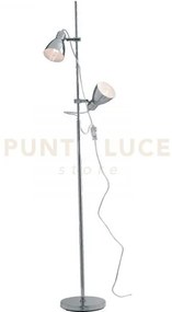 Piantana lemonde orientbile in metallo cromo 2 luci attacco e27 35x...