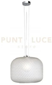 Lampadario a sospensione ashford sferica trasparente 1 luce attacco...