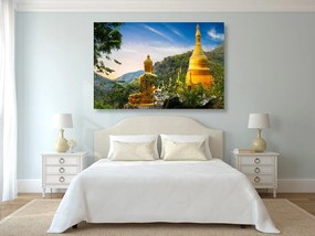 Quadro su tela – Vista sul Buddha dorato