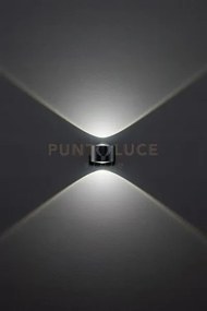 Applique alluminio colore antracite opaco vision led biemissione 12...