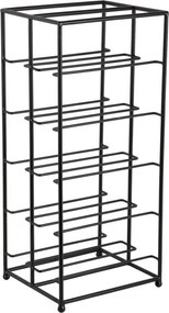 Portabottiglie nero in metallo numero di bottiglie 10 25x57x22,5 cm Dual Floor – PT LIVING