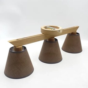 Brilagi - LED  Lampadario a plafone ANTHONY 3xE14/40W/230V quercia/marrone