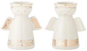 Portacandele in set in gres per lumino 2 pz Faella – Bloomingville