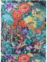 Matthew Williamson Carta da parati Mughal Garden - Navy/ Paprika