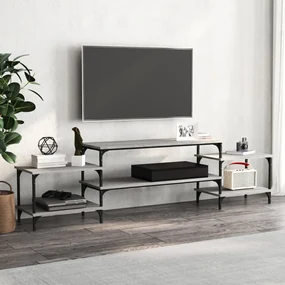 Mobile porta tv grigio sonoma 197x35x52 cm in legno multistrato
