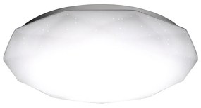 Plafoniera Led 12W Bianca Diamante Bianco caldo 3000K Aigostar