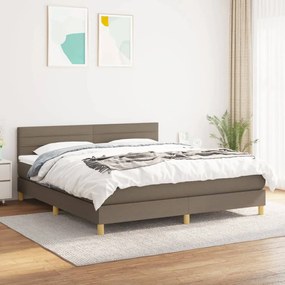 Giroletto A Molle Con Materasso Tortora 160x200 Cm İn Tessuto /