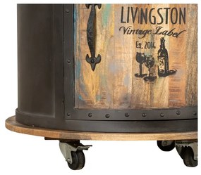 Scaffale per vino in metallo nero 9 bottiglie 60x85 cm Luni - Interia Home &amp; Living