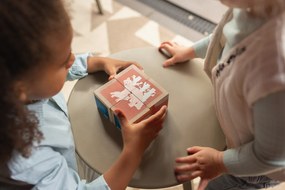 Cubi illustrati in legno con animali - 4 pezzi