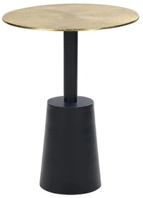 Tavolino metallo oro e nero ⌀ 36 cm TANAMI Beliani