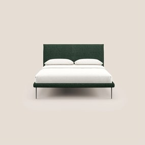 Theo letto imbottito moderno sfoderabile con piedi alti in metallo in tessuto impermeabile T10