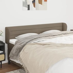 Testiera Ad Orecchio Tortora 203x23x78/88 Cm İn Tessuto /