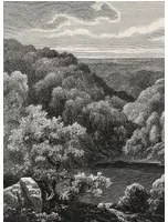 Rebel Walls Carta da parati panoramica Mystery Lake - Vintage