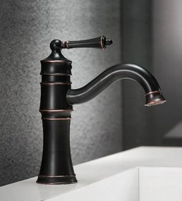 Rubinetto da bagno Rea Vintage Old Black Low