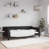 Letto da Giorno Nero 90x190 cm in Tessutocod mxl 129780