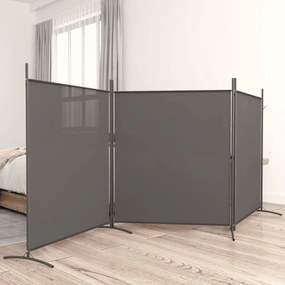 Divisorio A 3 Pannelli Antracite 525x180 Cm İn Tessuto /