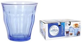 Set di Bicchieri Duralex Picardie Cristallo Azzurro 250 ml (6 Unità)