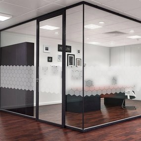 Set di 50 adesivi opachi per vetro Hexagon - Ambiance