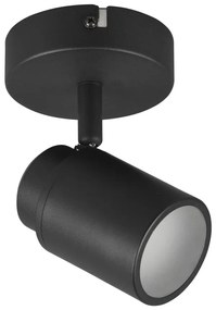 Faretto in metallo nero opaco 10x9 cm Angelo - Trio