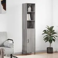 Credenza Grigio Sonoma 34,5x34x180 cm in Legno Multistrato 3189651