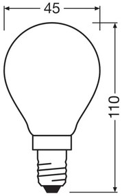 Lampadina LED STAR E14/6,5W/230V 2700K - Osram