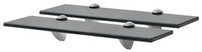 Mensole Galleggianti 2 Pz İn Vetro 40x20 Cm 8 Mm /