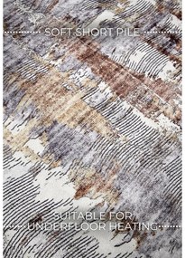 Tappeto grigio 160x230 cm Malard Copper Gold - Elle Decoration