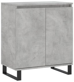 Credenza grigio cemento 60x35x70 cm in legno multistrato