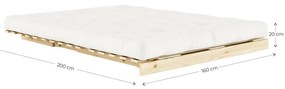 Divano letto turchese 160 cm Roots - Karup Design