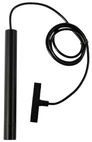 Lampada a sospensione moderna nera per sistema binario monofase - Slimline Keno