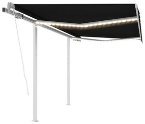 Tenda Da Sole Automatica Led Sensore Vento 3,5x2,5 M Antracite /