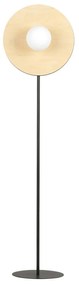 Piantana Moderno Brigid Acciaio Nero Marrone 1 Luce E14 Ip20
