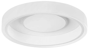 Plafoniera Contemporanea Remidos Acciaio Bianco Luce Led Integrato 15,5W