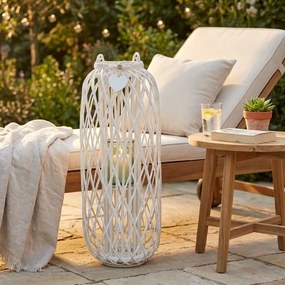 GENEVIEVE - lanterna in vimini tondo 21 x 106 cm