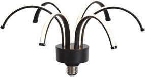 Lampada decorativa LED E27 nera 6W 450 lm 3000K