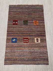 Gabbeh Tappeto 80 x 130 (Iran) Annodato A Mano