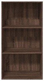 Libreria rovere marrone 60x30x114 cm in legno multistrato