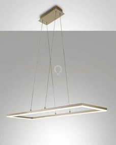Bard sospensione oro opaco l.92x32cm a led 3000k - 52w - 5180 lm di...